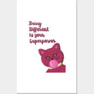 Being different it’s your superpower Posters and Art